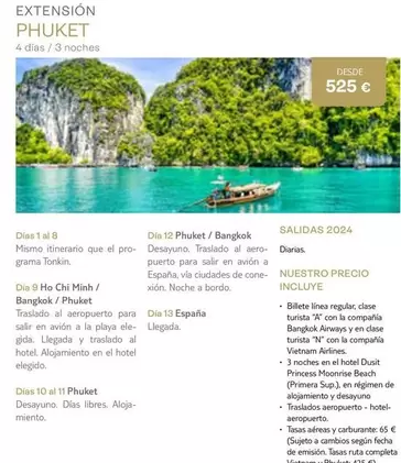 Oferta de Dia - Extensión Phuket por 525€ en Tui Travel PLC