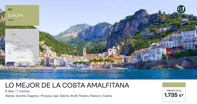 Oferta de Salerno - vinos de Italia por 1735€ en Tui Travel PLC