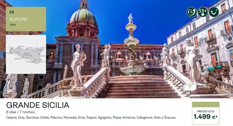 Oferta de Palermo - viajes a Sicilia por 1499€ en Tui Travel PLC