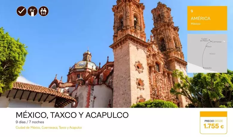 Oferta de México,taxco Y Acapulco por 1755€ en Tui Travel PLC