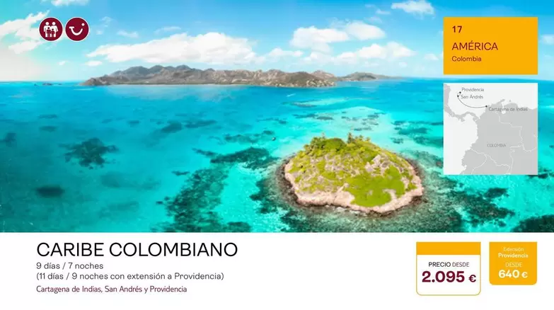 Oferta de San - Caribe Colombiano por 2095€ en Tui Travel PLC