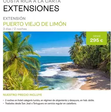 Oferta de San - Tua Tua Tua Tua, 2 Noches por 295€ en Tui Travel PLC