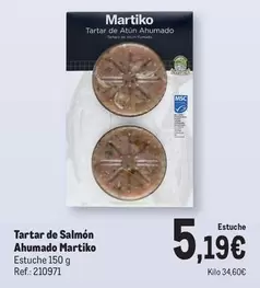 Oferta de Martiko - Tartar De Salmón Ahumado por 5,19€ en Makro