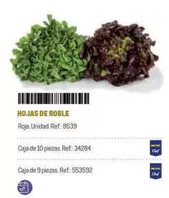 Oferta de Chef - Hojas De Roble en Makro