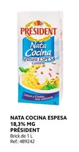 Oferta de Président - Nata Cocina Espesa en Makro