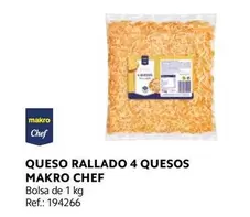 Oferta de Makro - Makro Chef Queso Rallado 4 Quesos en Makro