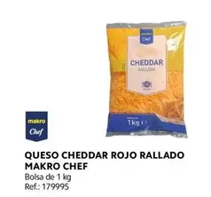 Oferta de Makro - Queso Cheddar Rojo Rallado en Makro