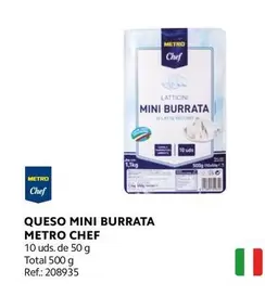 Oferta de Chef - Metro  - Queso Mini Burrata en Makro