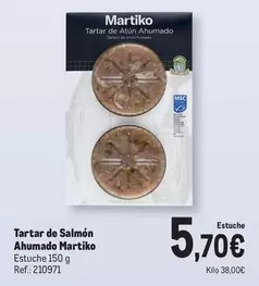 Oferta de Martiko - Tartar De Salmón Ahumado por 5,7€ en Makro