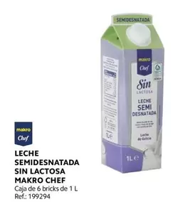 Oferta de Makro - Leche Semidesnatada Sin Lactosa en Makro