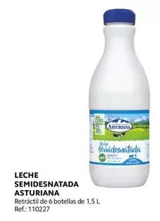 Oferta de La Asturiana - Leche Semidesnatada en Makro