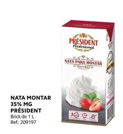 Oferta de Président - Nata Montar 35% Mg en Makro