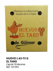 Oferta de Huevo L 63-73 G El Taro en Makro