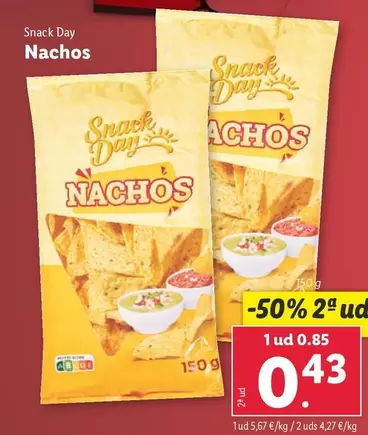 Oferta de Snack -  Day Nachos por 0,85€ en Lidl