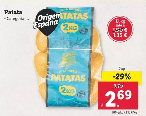 Oferta de Origen - Patata por 2,69€ en Lidl