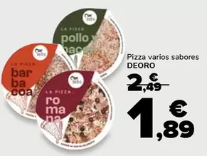 Oferta de Deoro - Pizza por 1,89€ en Supeco