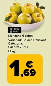 Oferta de Manzana Golden por 1,69€ en Supeco