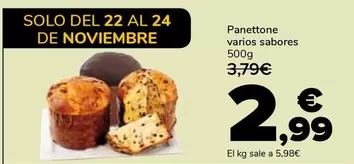 Oferta de Panettone por 2,99€ en Supeco