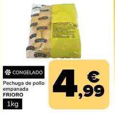 Oferta de Frioro - Pechuga De Pollo Empanada por 4,99€ en Supeco