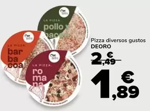 Oferta de Deoro - Pizza  por 1,89€ en Supeco