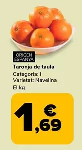 Oferta de Taronja De Tavola por 1,69€ en Supeco