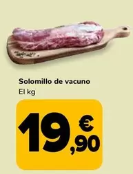 Oferta de Solomillo De Vacuno por 19,9€ en Supeco