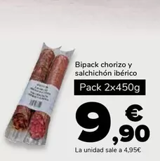 Oferta de Bipack Chorizo Y Salchichón Ibéric por 9,9€ en Supeco