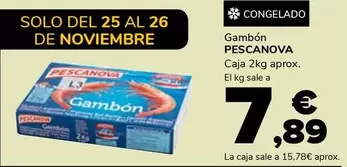 Oferta de Pescanova - Gambon por 7,89€ en Supeco