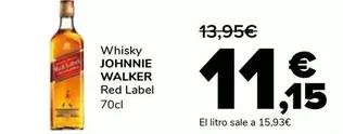 Oferta de Johnnie Walker - Whisky por 11,15€ en Supeco