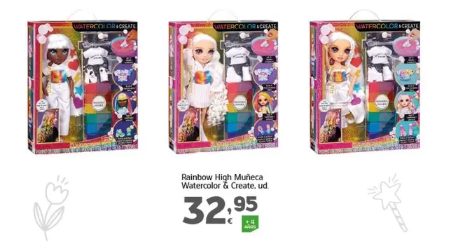 Oferta de Rainbow High - Muñeca Watercolor & Create por 32,95€ en HiperDino