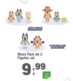 Oferta de Bluey - Pack De 2 Figuras por 9,99€ en HiperDino