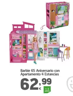 Oferta de Barbie - 65 Aniversario Con Apartamento 4 Estancias por 62,99€ en HiperDino