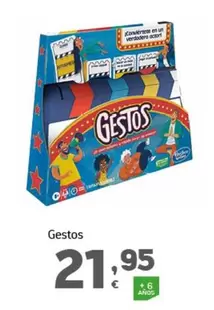 Oferta de Hasbro - `Gestos por 21,95€ en HiperDino