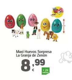 Oferta de La Granja de Zenón - Maxi Huevos Sorpresa La Granja De Zenon por 8,99€ en HiperDino