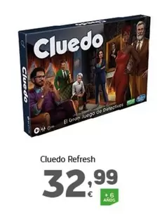 Oferta de Hasbro - Cluedo Refresh por 32,99€ en HiperDino