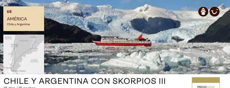 Oferta de Santiago - Chile Y Argentina Con Skorpios en Tui Travel PLC