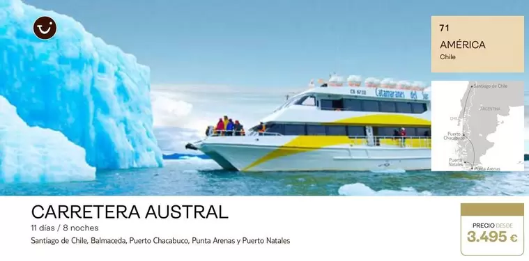 Oferta de Austral - Carretera por 3495€ en Tui Travel PLC