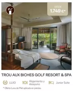 Oferta de Luna de Miel - Trou Aux Biches Golf Resort & Spa por 1749€ en Tui Travel PLC