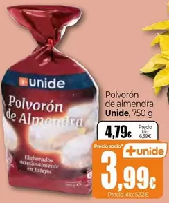 Oferta de Unide - Polvoron De Almendra por 4,79€ en Unide Market