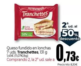 Oferta de Tranchettes - Queso Fundido En Lonchas por 1,45€ en Unide Market