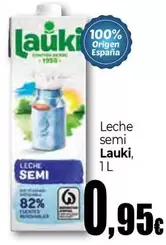 Oferta de Lauki - Leche Semi por 0,95€ en Unide Market