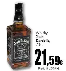 Oferta de Jack Daniel's - Whisky por 21,59€ en Unide Market