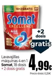 Oferta de Somat - Lavavajillas Maquinas 4 En 1 por 4,99€ en Unide Market