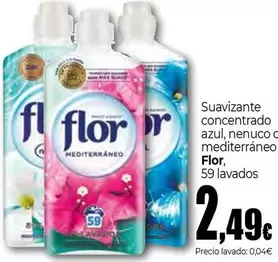 Oferta de Flor - Suavizante Concentrado Azul, Nenuco O Mediterráneo por 2,49€ en Unide Market