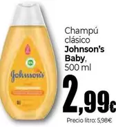 Oferta de Johnson's -  Baby Champú Clásico por 2,99€ en Unide Market