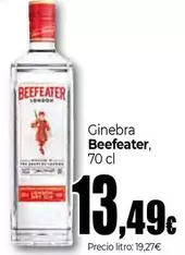 Oferta de Beefeater - Ginebra por 13,49€ en Unide Supermercados