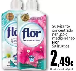 Oferta de Flor - Suavizante Concentrado Nenuco O Mediterráneo por 2,49€ en Unide Supermercados