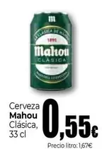 Oferta de Mahou - Cerveza Clásica por 0,55€ en Unide Supermercados