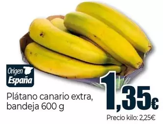 Oferta de Platano Canario Extra por 1,35€ en Unide Supermercados