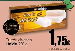 Oferta de Unide - Turrón De Coco por 1,75€ en Unide Supermercados